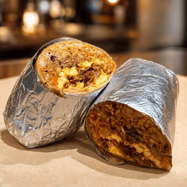 Island Smoke Loco Moco Burrito.