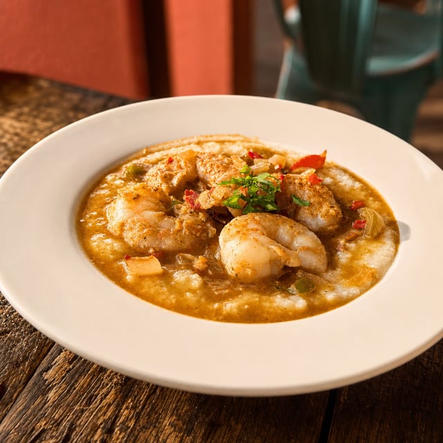 Shrimp & Grits Island Style.