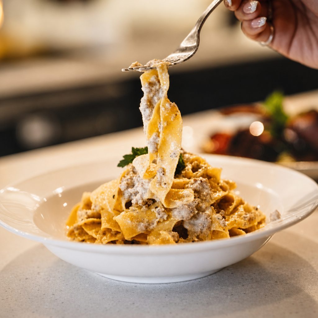 Pork Bolognese Bianco.